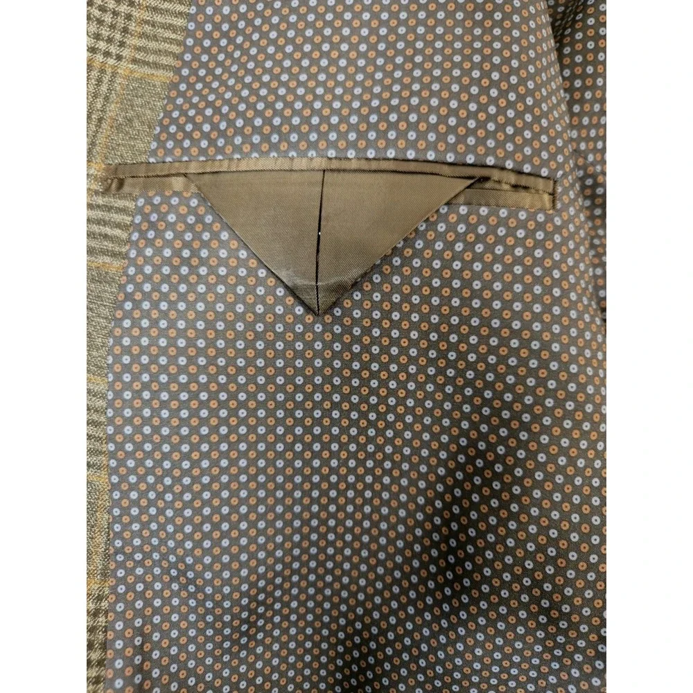 Shaquille O'Neal Suit Jacket 58 REGULAR Sport Coat Brown Stretch NEW